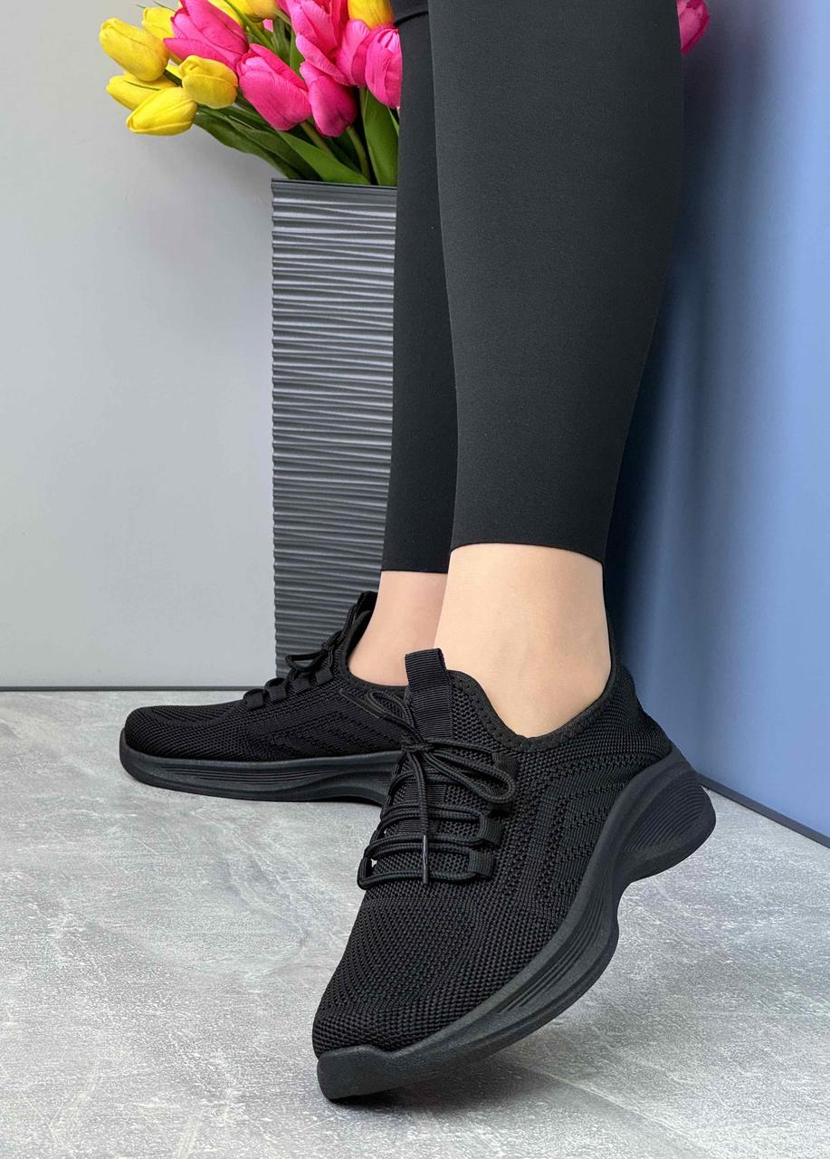 Кросівки жіночі 8 пар у ящику чорного кольору 36-41, фото 1