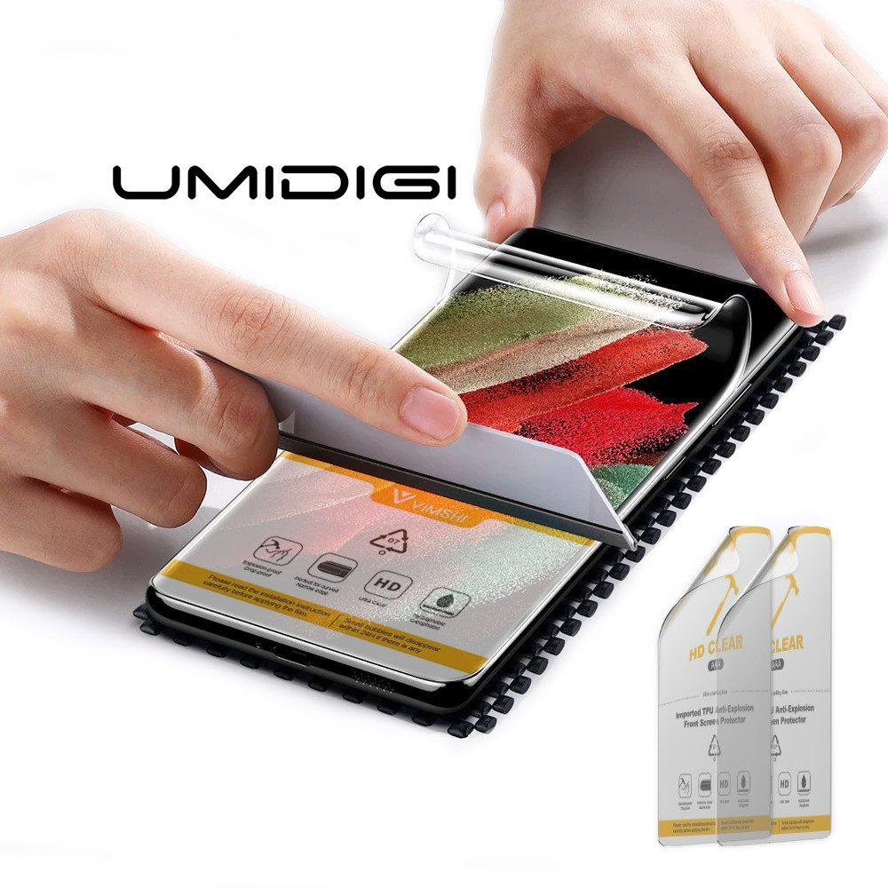 Плівка 2 шт на Umidigi Будь-яку Модель — гідрогелева/поліуретанова TPU захисна протиударна на скло, фото 1