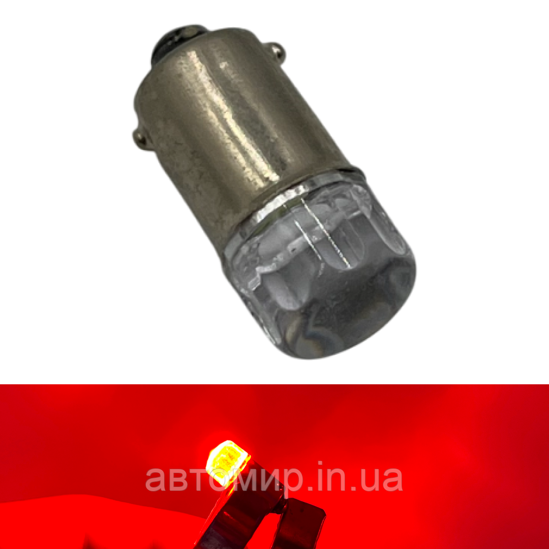 Світлодіодна автомобільна лампа T4 2 SMD кераміка 12V (червоне світіння), фото 1