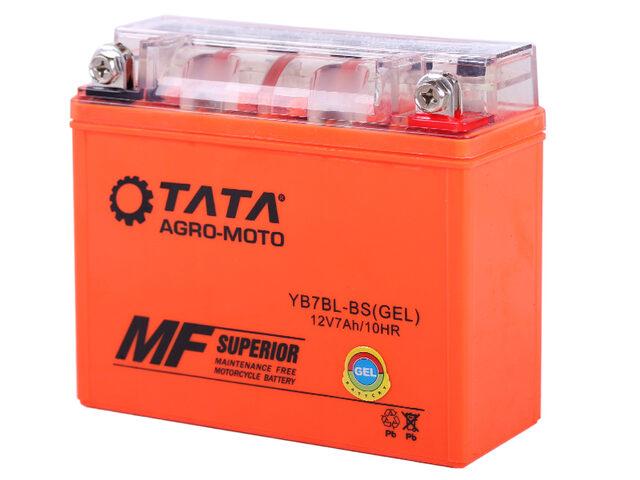 Акумулятор 7АH MOTO 12N7BL-BS OUTDO гелевий 145*60*130mm помаранчевий