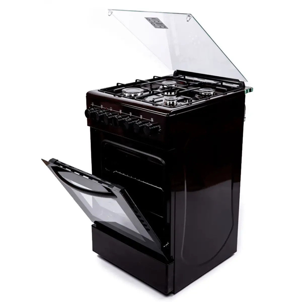 Газова плита Grunhelm G4FG5612BR-0 50 см коричнева ID 4973070