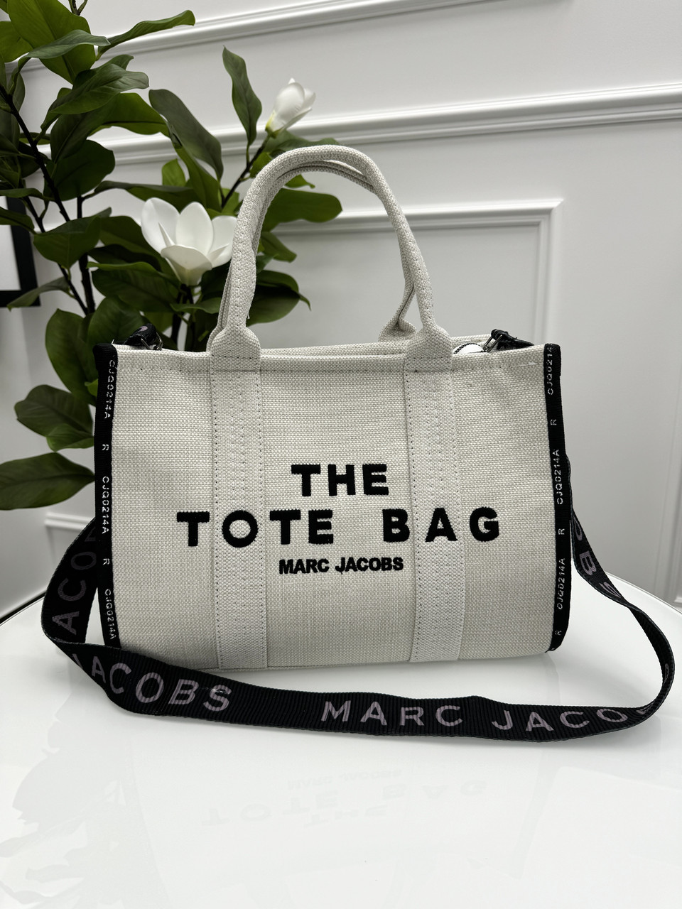 Сумка THE JACQUARD MEDIUM TOTE BAG молочний, фото 1