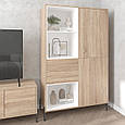 Комплект у вітальню Норді з 2-х позицій: Шафа-буфет/Тумба ТВ Дуб Сонома/Білий, фото 4
