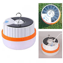 Ліхтар кемпінг T1-SMD, Li-Ion акум., сонячна панель, ЗП Type-C, гак, фото 5