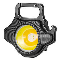 Ліхтар MULTIFUNCTIONAL W5133-COB ULTRA (white+yellow+red), Li-Ion акум., ЗП Type-C, відкривачка, магніт,, фото 4