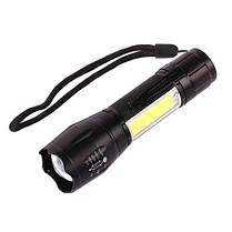 Ліхтар W601-XPE(red)+COB(white), Li-Ion акум., ЗП microUSB, zoom, Box, фото 3