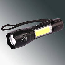 Ліхтар W601-XPE(red)+COB(white), Li-Ion акум., ЗП microUSB, zoom, Box, фото 5