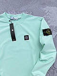 Світшот чоловічий двонитка Туреччина Stone Island м'ята XS, S, M, L, XL, XXL, XXXL, фото 3