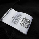 Худі двонитка на блискавці з капюшоном чорна Stone Island XS, S, M, L, XL, XXL, фото 5
