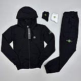 Спортивний костюм унісекс чорний худі та штани двонитка XS, S, M, L, XL, XXL, XXXL, фото 8