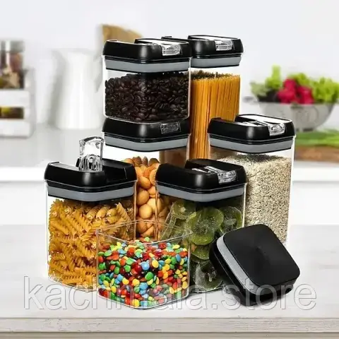 Органайзери для сипучих кухни Food Storage Container 5 Контейнерів | Набір пластикових контейнерів для круп