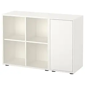 IKEA EKET ЕКЕТ Комбінація шаф з ніжками, білий, 105x35x72 cм (491.892.03)