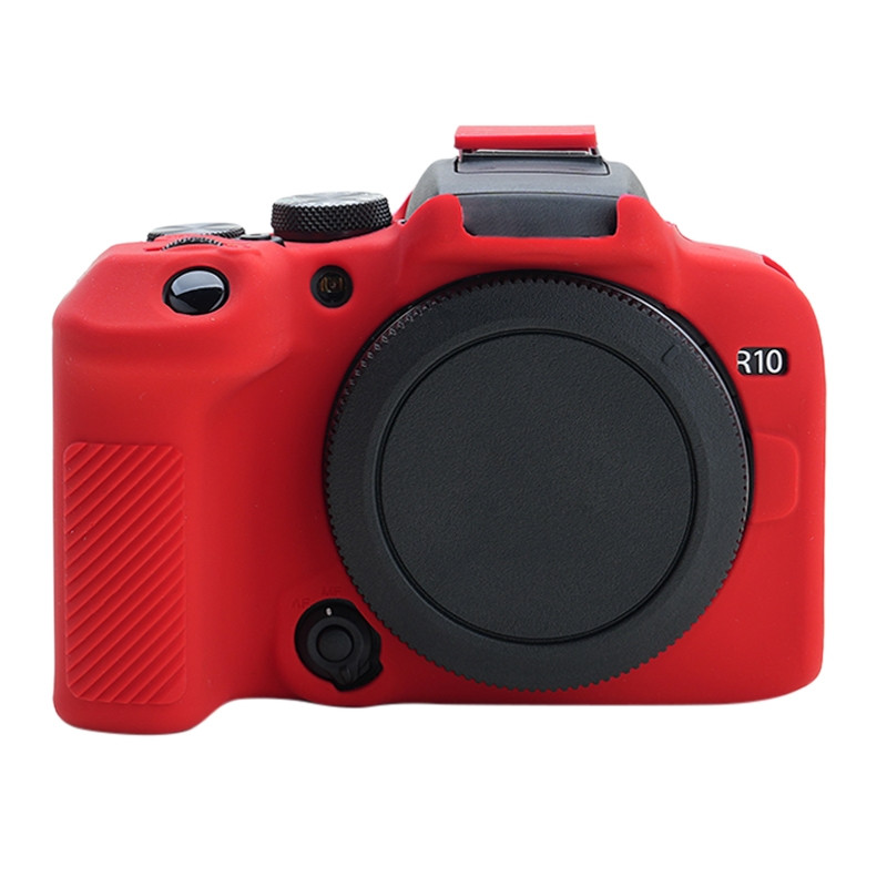 Захисний силіконовий чохол для фотоапаратів Canon EOS R10 — червоний