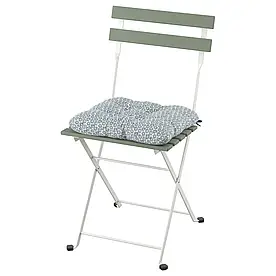 IKEA TÄRNÖ ТЕРНО стілець, вуличний, складаний білий/зелений/клёсан синій (795.334.44)