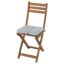 IKEA ASKHOLMEN АСКХОЛЬМЕН стілець, вуличний, складний темно-коричневий/синій Klösan (295.292.08)