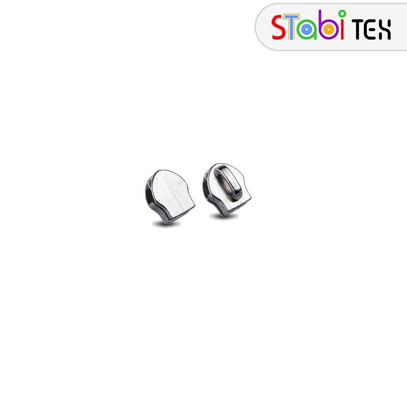 Бігунок для застібки-блискавки спіральної тип7 БЕЗ ХВОСТИКА Нікель