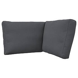 IKEA FRÖSÖN чохол на кутовий блок спинки, для саду темно-сірий, 62/52x44 см (105.863.93)