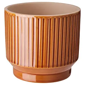 IKEA ХОНУНГСПАЛМ кашпо, для дому / вулиці/коричневий, 12 см (905.957.89)