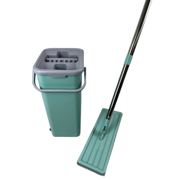 Встановіть для очищення швабри з відром 4 л Easy Mop Green, фото 1