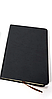 Блокнот А6 шкірзам.  98арк. клітинка, чорний Leader 140032, фото 2