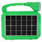 Фонарь аккумуляторный переносной с солнечной панелью JA-2002 SOLAR CHARGING Салатовый, фото 8