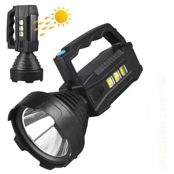 Ліхтар обхідний акумуляторний LED+3*COB CX-8809 Multifunction Searchlight Чорний