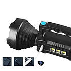 Ліхтар обхідний акумуляторний LED+3*COB CX-8809 Multifunction Searchlight Чорний, фото 5