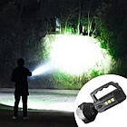 Ліхтар обхідний акумуляторний LED+3*COB CX-8809 Multifunction Searchlight Чорний, фото 8
