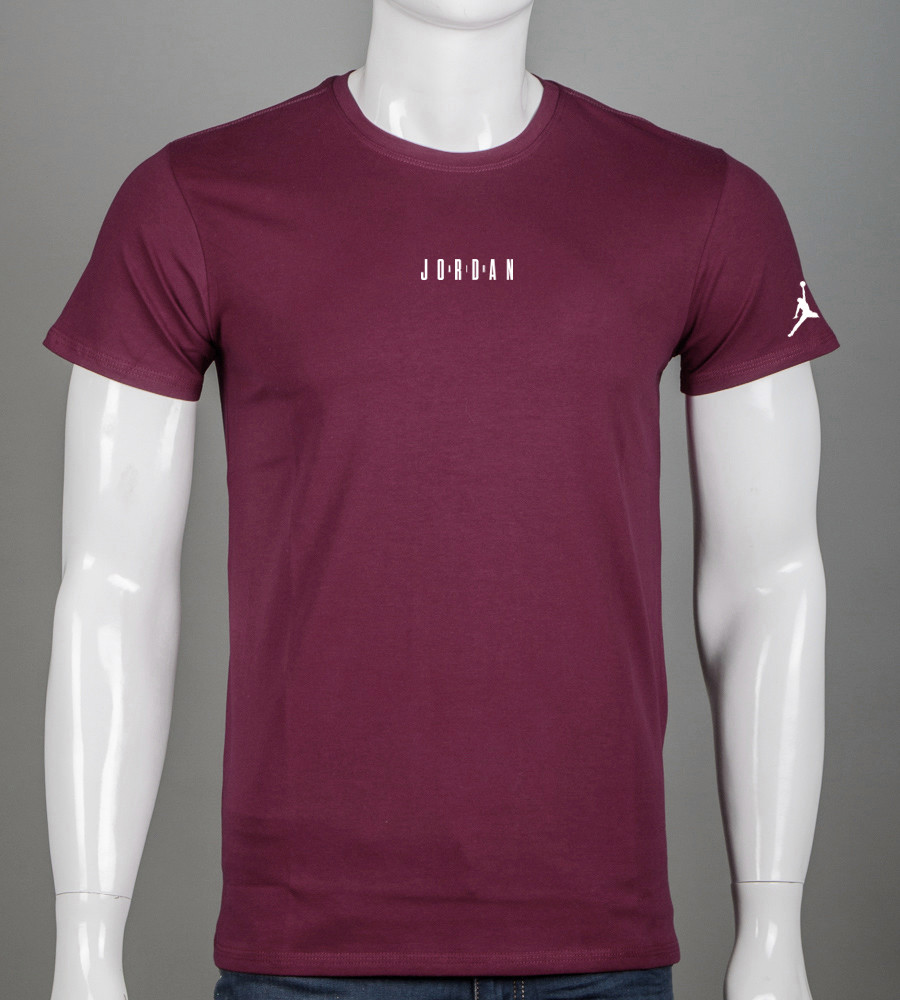 Футболка чоловіча Jordan 2511м (Уп.4шт M-XXL), Марсала