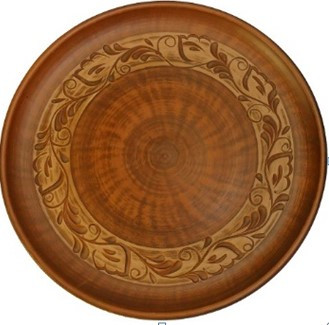 ЧГ тарілка 300 ангоб, фото 1