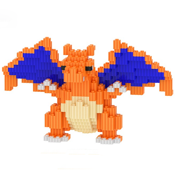 Конструктор Magic Blocks "Мультгерої" Покемон Чаризард, 3D конструктор 16 см