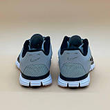 Чоловічі кросівки Nike Free 3.0 v2 Grey/White, фото 4