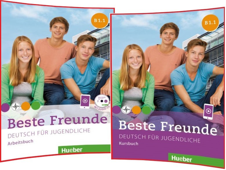 Комплект Beste Freunde B1.1 Kursbuch + Übungsbuch (Підручник + робочий зошит), фото 1