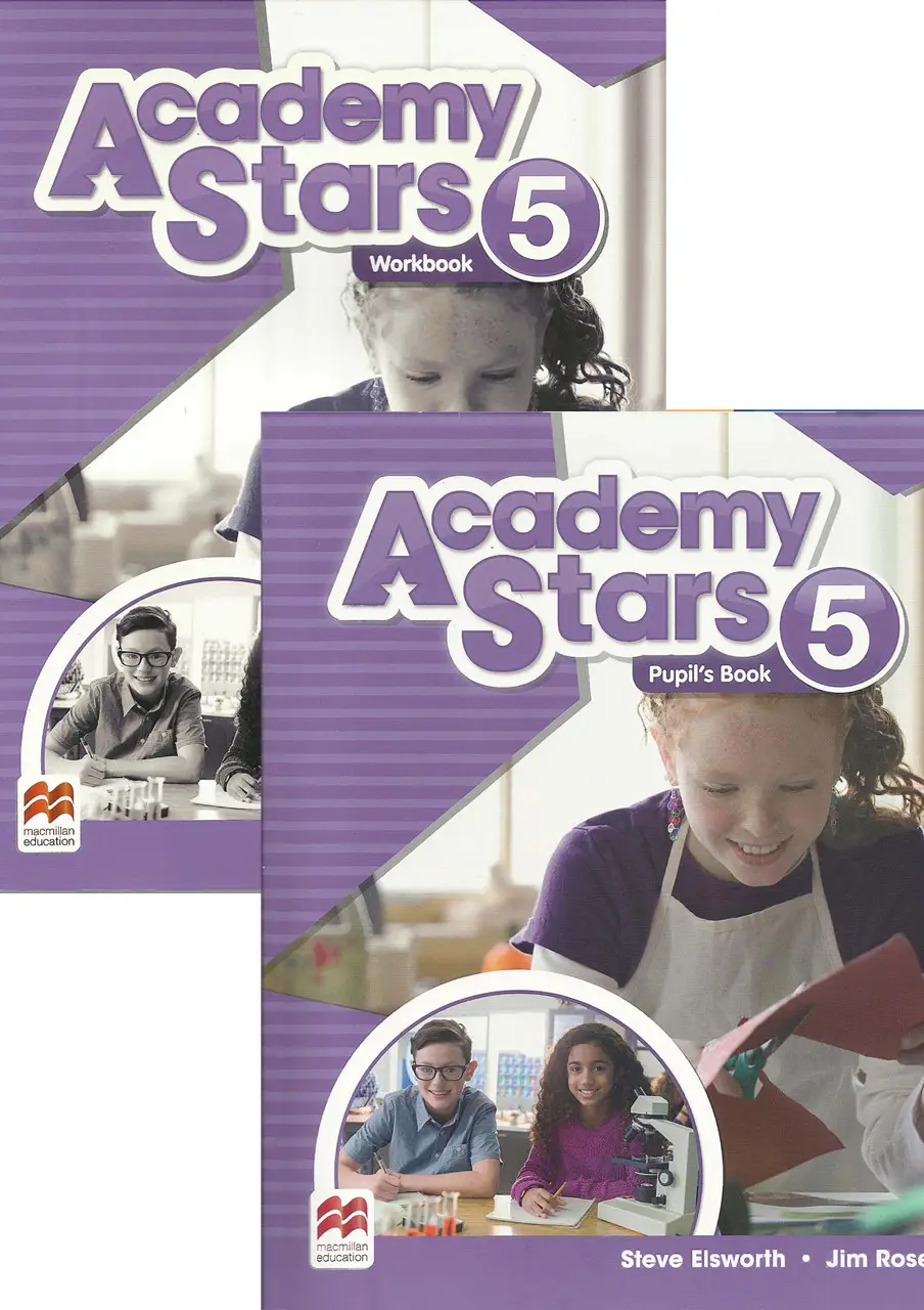 Комплект Academy Stars 5 Pupil's Book + WorkBook (Підручник + робочий зошит), фото 1