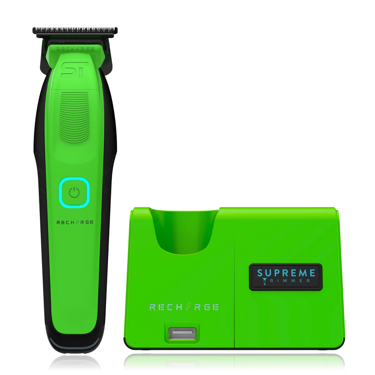 Тример для волосся ST Recharge ⚡️ Trimmer зелений, ST777/ACID