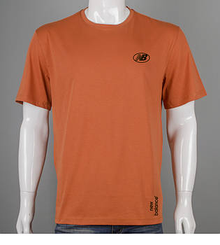 Футболка батал New Balance 4408б (Уп.4шт 3XL,4XL), Цегляний