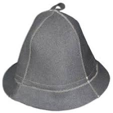 Шапка для лазні (сіра), "Профі", фото 1