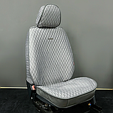 Повний комплект на сидіння CarFashion, модель RUBIN, сірий, фото 4