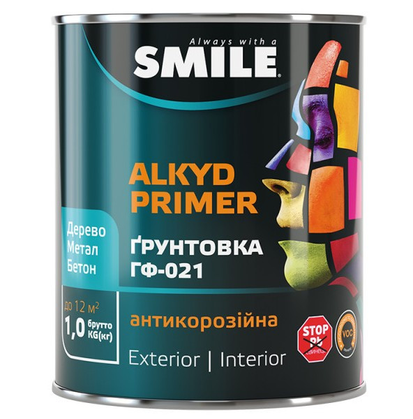 Грунтовка по металу ГФ-021 Чорна, 3кг, Стандарт