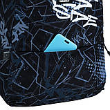 Рюкзак GoPack чорний Education Teens GO25-187L, фото 6