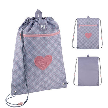 Сумка для взуття Kite 601M Fluffy Heart, фото 1