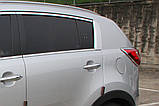 Хром накладки, стійки дверей Kia Sportage 2010-2015 (Autoclover/Південна Корея), фото 8