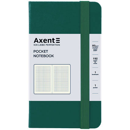 Книга записна Partner, 95*140, 96арк, кліт, зелений ліс, фото 1