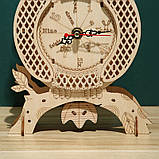 Конструктор Robotime 3D пазл дерев'яний модель Годинники Сова ROKR Owl Clock Mechanical LG802, фото 6