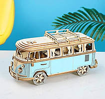 Конструктор Robotime 3D дерев'яний пазл модель Комбі Кемпервен ROKR Kombi Campervan DG-Q701