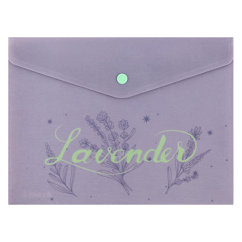 Папка на кнопці А5+ Lavender-2
