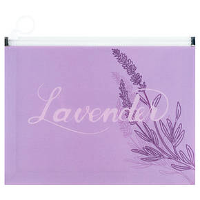Папка на блискавці zip-lock А5+ Lavender-1, фото 1