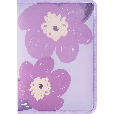 Папка об'ємна на блискавці А4+ Lavender-3, фото 1