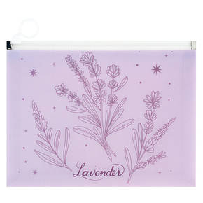 Папка на блискавці zip-lock А5+ Lavender-2, фото 1