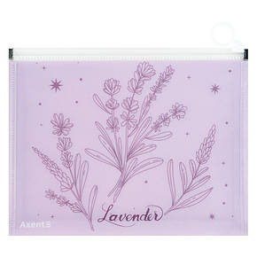 Папка на блискавці zip-lock А5+ Lavender-2, фото 3